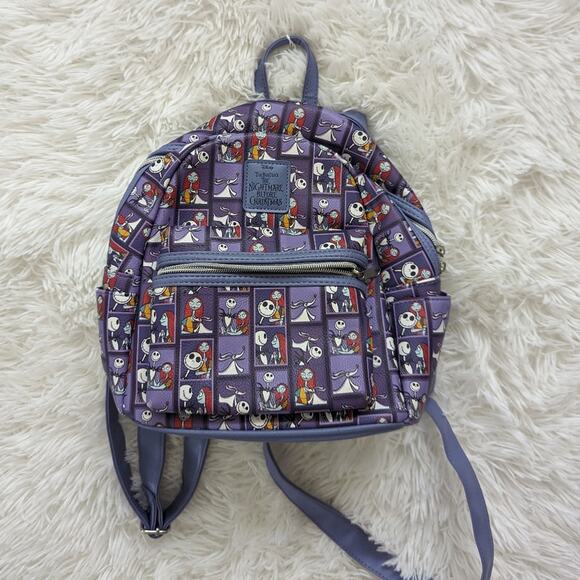 Loungefly x Nightmare Before Christmas Jack and Sally Valentine Mini Backpack - Picture 1 of 6